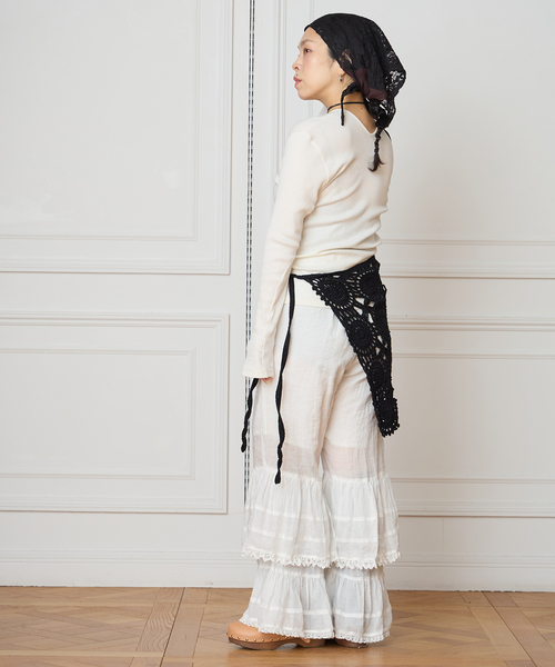 IENA LA BOUCLE（イエナラブークル）の「MAYDI/マイディ granny square スカート  ANUDAR（スカート・レディース・ブラック・FREE）」の7枚目の写真