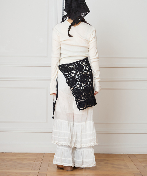 IENA LA BOUCLE（イエナラブークル）の「MAYDI/マイディ granny square スカート  ANUDAR（スカート・レディース・ブラック・FREE）」の8枚目の写真