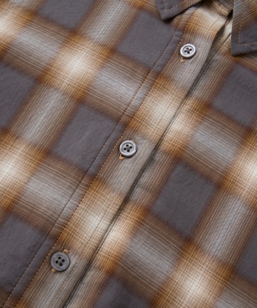 Aunely（オーネリー）の「【Aunely】洗練シアー チェックシャツ / マシンウォッシャブル＜YOSOOIシリーズ＞（シャツ/ブラウス・レディース・ブラウン/ベージュ/ネイビー/アイボリー/ブラック/ライトブルー・M/L）」の11枚目の写真