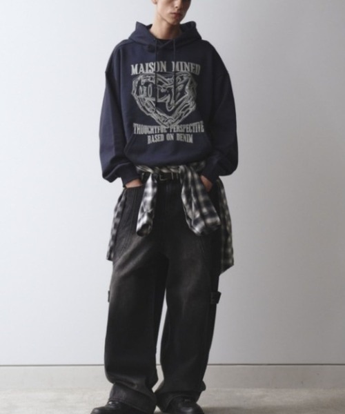 ALAND(エーランド)の「MAISON MINED/DOODLEハートフーディー(パーカー・メンズ・グレー/ボルドー/ネイビー・LARGE/MEDIUM)」の14枚目の写真