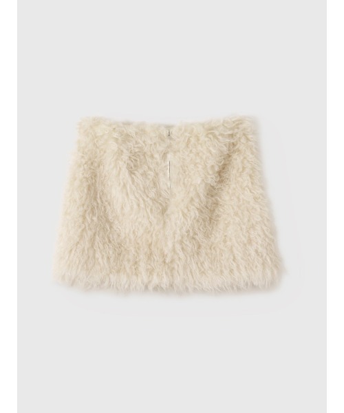 EIMY ISTOIRE(エイミーイストワール)の「ECOPEL FOUXFUR MINI SKIRT(スカート・レディース・アイボリー・38/36)」の10枚目の写真