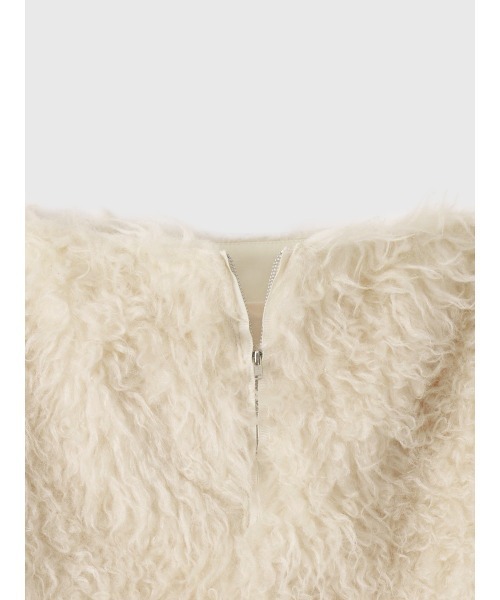 EIMY ISTOIRE(エイミーイストワール)の「ECOPEL FOUXFUR MINI SKIRT(スカート・レディース・アイボリー・38/36)」の11枚目の写真