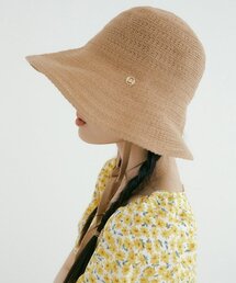 REORG（リオルグ）の「TIR LOGO CHARM RAFFIA HAT NATURAL（ハット）」