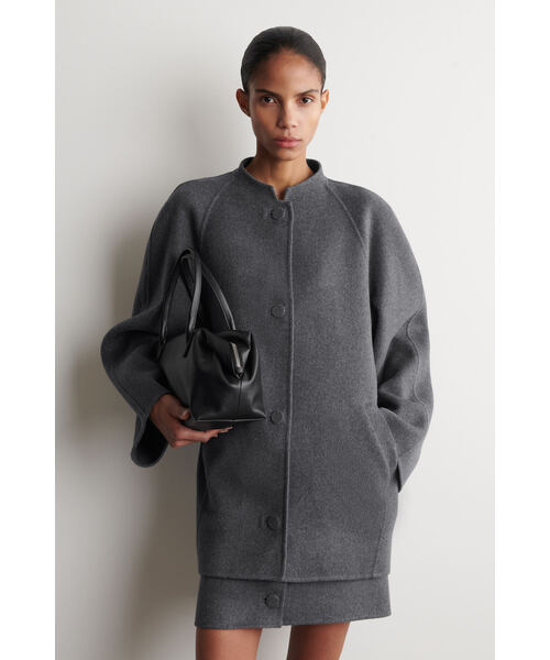 ラウンドダブルフェイスウールジャケット（シャツ/ブラウス）｜COS