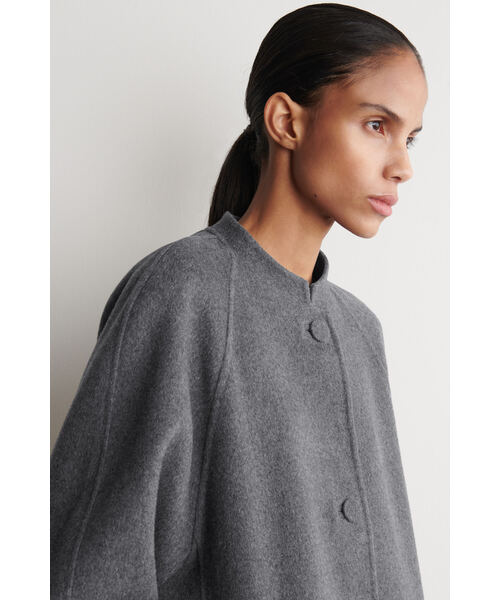 ラウンドダブルフェイスウールジャケット（シャツ/ブラウス）｜COS