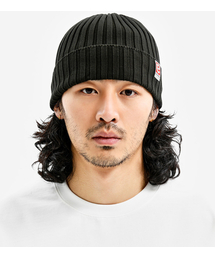 EXTRAORDINARY（エクストラオーディナリー）の「RIBBED BEANIE KHAKI（ニットキャップ/ビーニー）」