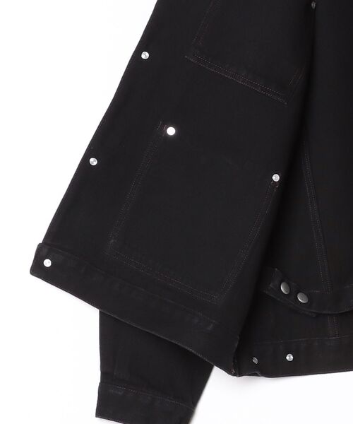 PHINGERIN（フィンガリン）の「PHINGERIN DENIM RIVET CHORE JACKET (PD-261-JK-051)（デニムジャケット・メンズ・ブラック・X-LARGE/LARGE）」の4枚目の写真