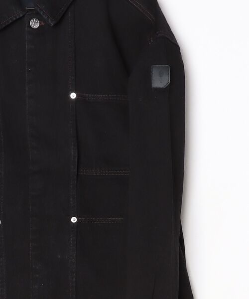 PHINGERIN（フィンガリン）の「PHINGERIN DENIM RIVET CHORE JACKET (PD-261-JK-051)（デニムジャケット・メンズ・ブラック・X-LARGE/LARGE）」の5枚目の写真
