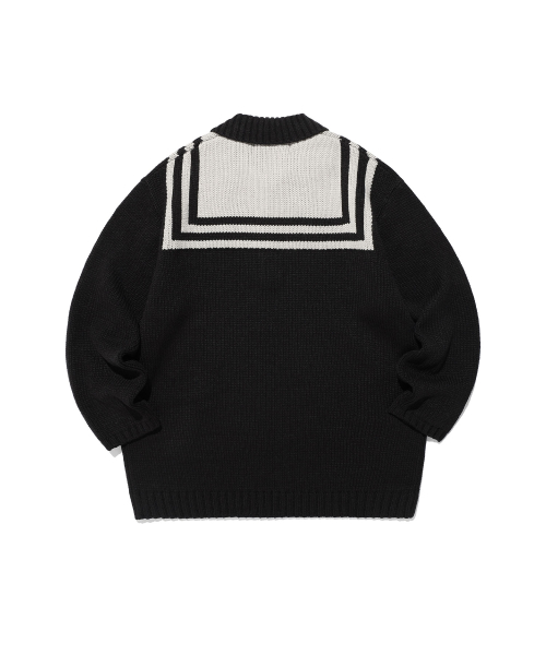 NICE GHOST CLUB（ナイスゴーストクラブ）の「FFATS SAILOR PK KNIT_BLACK(NG2EFUK640A)（ニット/セーター・レディース・ブラック・L/M/S）」の2枚目の写真