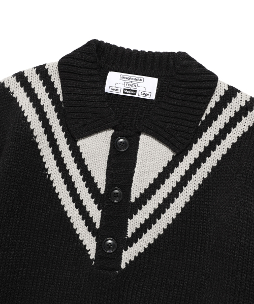 NICE GHOST CLUB（ナイスゴーストクラブ）の「FFATS SAILOR PK KNIT_BLACK(NG2EFUK640A)（ニット/セーター・レディース・ブラック・L/M/S）」の3枚目の写真