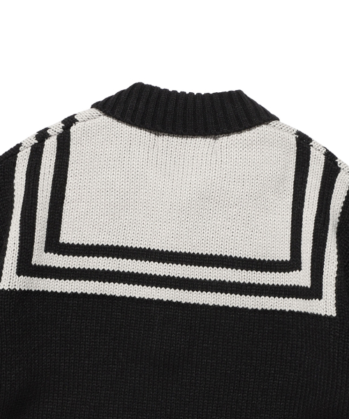 NICE GHOST CLUB（ナイスゴーストクラブ）の「FFATS SAILOR PK KNIT_BLACK(NG2EFUK640A)（ニット/セーター・レディース・ブラック・L/M/S）」の6枚目の写真