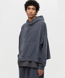 DEFINE（ディファイン）の「ピグメントウォッシングクロップフードパーカー チャコール（パーカー）」