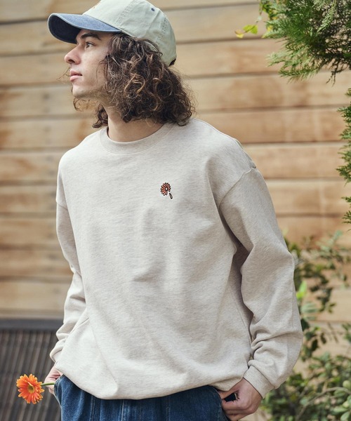 UN-FILLED(アンフィルド)の「mlt5561- GARBERA EMB DRAWCHORD LONG SLEEVE T-shirt ロンT(SDUF-2613)(Tシャツ/カットソー・メンズ・アッシュ・L/M)」の1枚目の写真