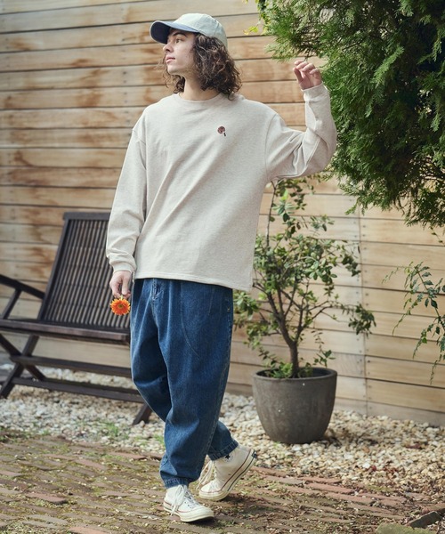 UN-FILLED(アンフィルド)の「mlt5561- GARBERA EMB DRAWCHORD LONG SLEEVE T-shirt ロンT(SDUF-2613)(Tシャツ/カットソー・メンズ・アッシュ・L/M)」の6枚目の写真