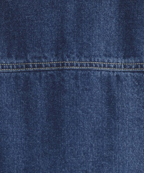 RAGEBLUE（レイジブルー）の「ステッチデザイン/ロールアップジップデニムブルゾン/セットアップ対応（デニムジャケット・レディース・ブルー/ブラック・FREE）」の22枚目の写真