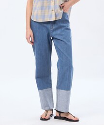 MACKINTOSH PHILOSOPHY | コットンリネンカラーブロックデニム(デニムパンツ)