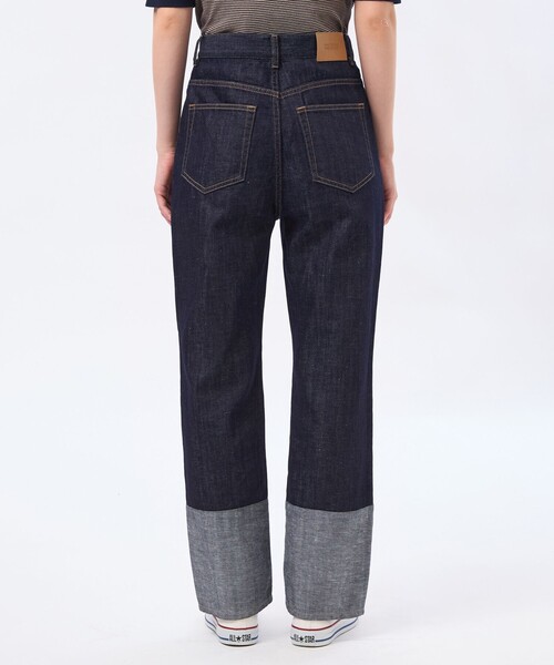 MACKINTOSH PHILOSOPHY(マッキントッシュ フィロソフィー)の「コットンリネンカラーブロックデニム(デニムパンツ・レディース・ブルー/ダークネイビー・36/38)」の9枚目の写真