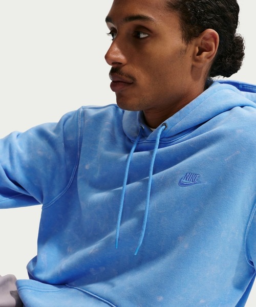 NIKE（ナイキ）の「【別注】ナイキ NIKE ナイキ クラブ BB L/S フーディ CWASH 限定コラボ（スウェット・メンズ・ダークグレー/サックスブルー・M/L/LL/3L/S）」の8枚目の写真