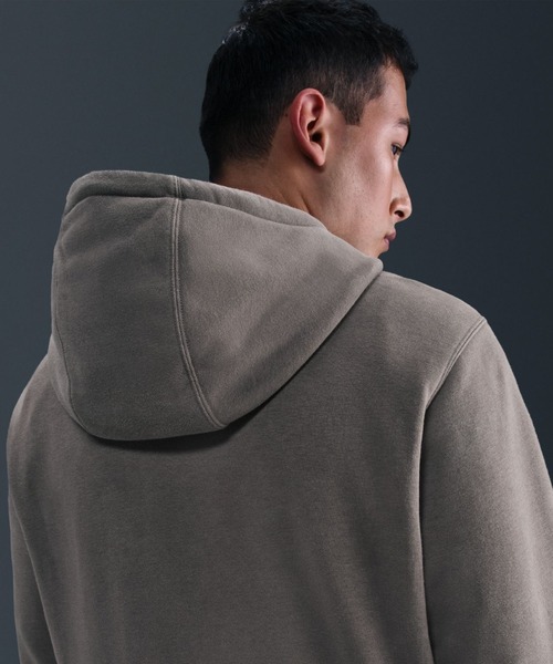 NIKE（ナイキ）の「【別注】ナイキ NIKE ナイキ クラブ BB L/S フーディ CWASH 限定コラボ（スウェット・メンズ・ダークグレー/サックスブルー・M/L/LL/3L/S）」の4枚目の写真