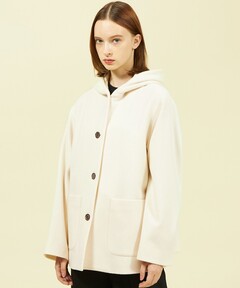 Women's Cotton Drill Collarless Short Jacket（ノーカラージャケット