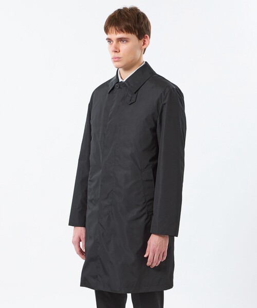 MACKINTOSH PHILOSOPHY(マッキントッシュ フィロソフィー)の「中空トラスナイロン WELLINGTON(ウェリントン)(ステンカラーコート・メンズ・ブラック/ダークネイビー・38/40)」の7枚目の写真