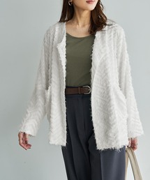 STYLE DELI（スタイルデリ）の「【訳あり】フリンジライトジャケット（ノーカラージャケット）」