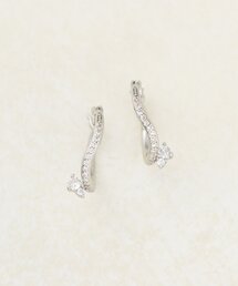 【GOLDY】パールストーンニュアンスフープピアス