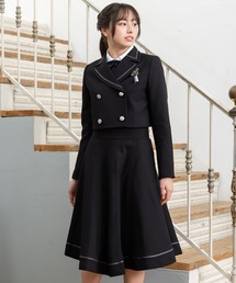 DECORA PINKY'S（デコラピンキーズ）の「フォーマルスーツ 卒業スーツ ジャンパースカート 5点セット 卒服 女の子（スーツセット）」