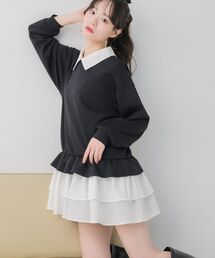 ems excite（エムズエキサイト）の「レイヤード風フリルOP（ワンピース）」