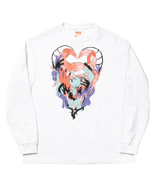 田中かえ L/S T-shirt（Tシャツ/カットソー）｜TXA（ティーエックス