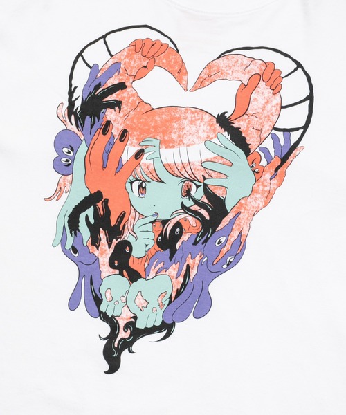 TXA(ティーエックスエー)の「田中かえ L/S T-shirt(Tシャツ/カットソー・メンズ・チャコール/ホワイト・MEDIUM/X-LARGE/LARGE)」の7枚目の写真