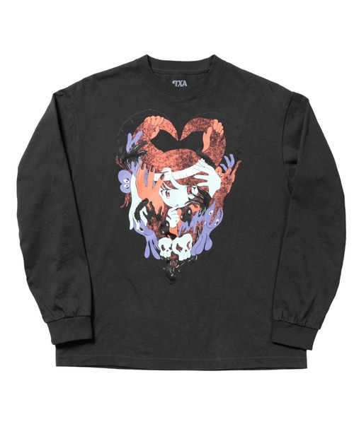 TXA(ティーエックスエー)の「田中かえ L/S T-shirt(Tシャツ/カットソー・メンズ・チャコール/ホワイト・MEDIUM/X-LARGE/LARGE)」の8枚目の写真