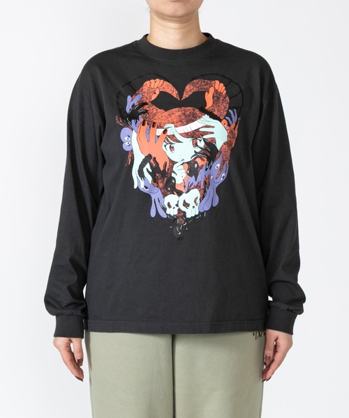 TXA(ティーエックスエー)の「田中かえ L/S T-shirt(Tシャツ/カットソー・メンズ・チャコール/ホワイト・MEDIUM/X-LARGE/LARGE)」の16枚目の写真