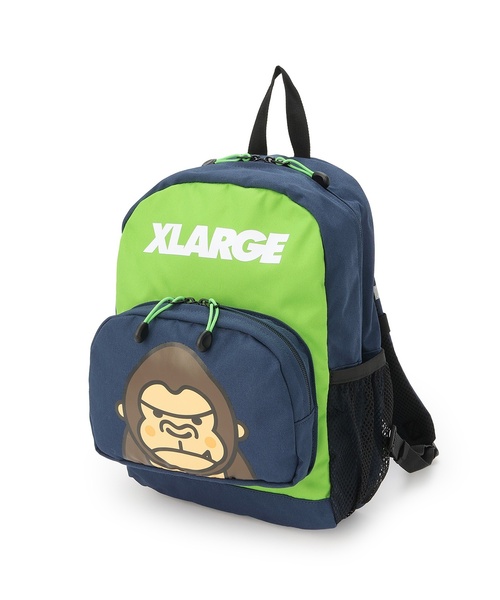 XLARGE KIDS(エクストララージキッズ)の「ファニーゴリラ バイカラーバックパック(バックパック/リュック・キッズ・イエロー/ネイビー/ブラック・F)」の15枚目の写真