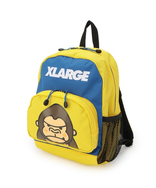XLARGE KIDS(エクストララージキッズ)の「ファニーゴリラ バイカラーバックパック(バックパック/リュック・キッズ・イエロー/ネイビー/ブラック・F)」の16枚目の写真