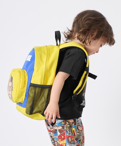 XLARGE KIDS(エクストララージキッズ)の「ファニーゴリラ バイカラーバックパック(バックパック/リュック・キッズ・イエロー/ネイビー/ブラック・F)」の17枚目の写真