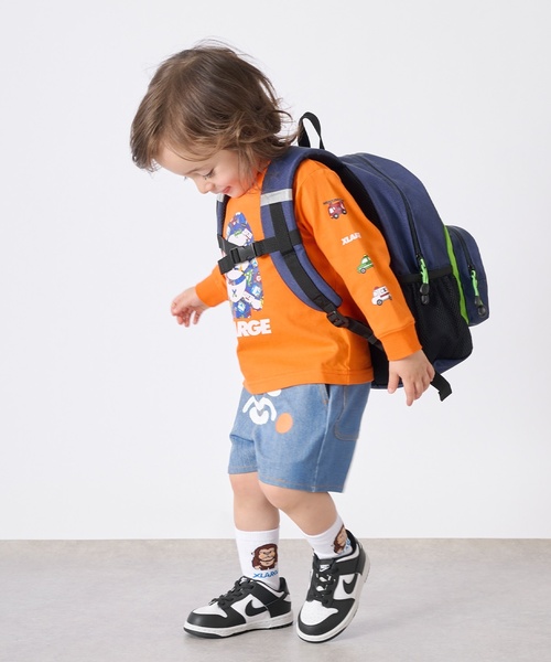 XLARGE KIDS(エクストララージキッズ)の「ファニーゴリラ バイカラーバックパック(バックパック/リュック・キッズ・イエロー/ネイビー/ブラック・F)」の20枚目の写真