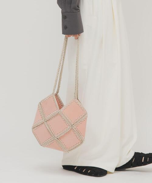 KBF（ケイビーエフ）の「パッチワークBAG（ショルダーバッグ・レディース・ブラウン/ピンク・ONE）」の4枚目の写真