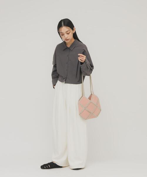 KBF（ケイビーエフ）の「パッチワークBAG（ショルダーバッグ・レディース・ブラウン/ピンク・ONE）」の5枚目の写真