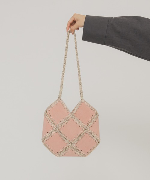 KBF（ケイビーエフ）の「パッチワークBAG（ショルダーバッグ・レディース・ブラウン/ピンク・ONE）」の5枚目の写真