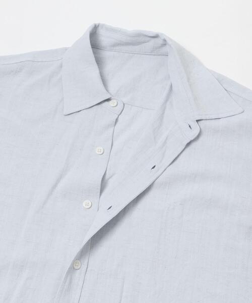 ITEMS URBANRESEARCH（アイテムズ アーバンリサーチ）の「リネンブレンドレギュラーカラーシャツ（シャツ/ブラウス・メンズ・ホワイト/ブルー系その他/イエロー系その他/ピンク系その他・LARGE/MEDIUM）」の16枚目の写真