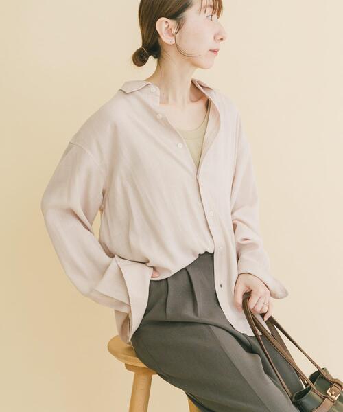 ITEMS URBANRESEARCH（アイテムズ アーバンリサーチ）の「リネンブレンドレギュラーカラーシャツ（シャツ/ブラウス・メンズ・ホワイト/ブルー系その他/イエロー系その他/ピンク系その他・LARGE/MEDIUM）」の20枚目の写真