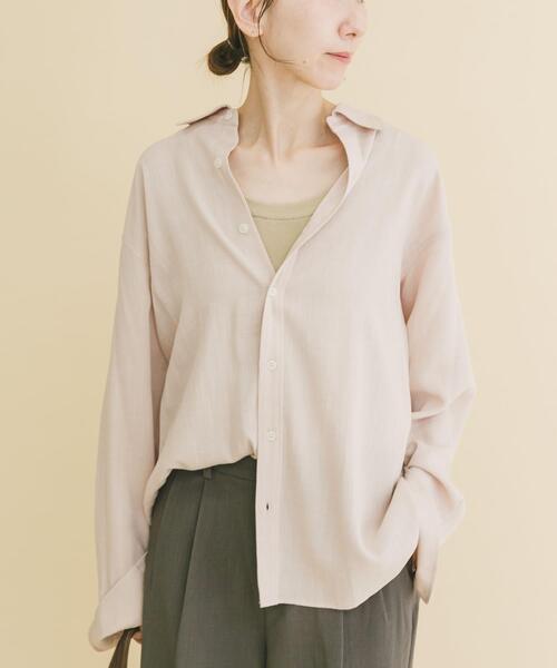 ITEMS URBANRESEARCH（アイテムズ アーバンリサーチ）の「リネンブレンドレギュラーカラーシャツ（シャツ/ブラウス・メンズ・ホワイト/ブルー系その他/イエロー系その他/ピンク系その他・LARGE/MEDIUM）」の22枚目の写真