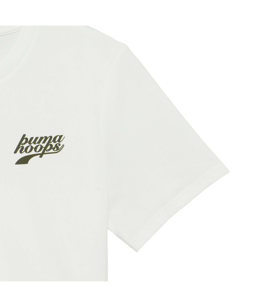 PUMA(プーマ)の「PUMA プーマ メンズ バスケットボール HOOPS グラフィック 半袖 Tシャツ(Tシャツ/カットソー・メンズ・ホワイト系その他/ブラック系その他・MEDIUM/LARGE/SMALL/XX-LARGE/X-LARGE)」の7枚目の写真