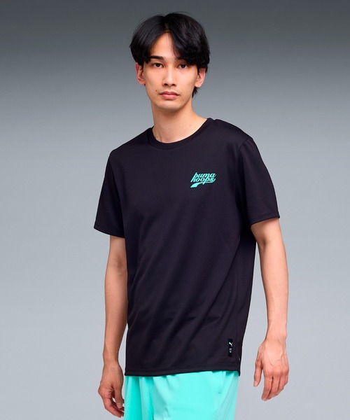 PUMA(プーマ)の「PUMA プーマ メンズ バスケットボール HOOPS グラフィック 半袖 Tシャツ(Tシャツ/カットソー・メンズ・ホワイト系その他/ブラック系その他・MEDIUM/LARGE/SMALL/XX-LARGE/X-LARGE)」の2枚目の写真
