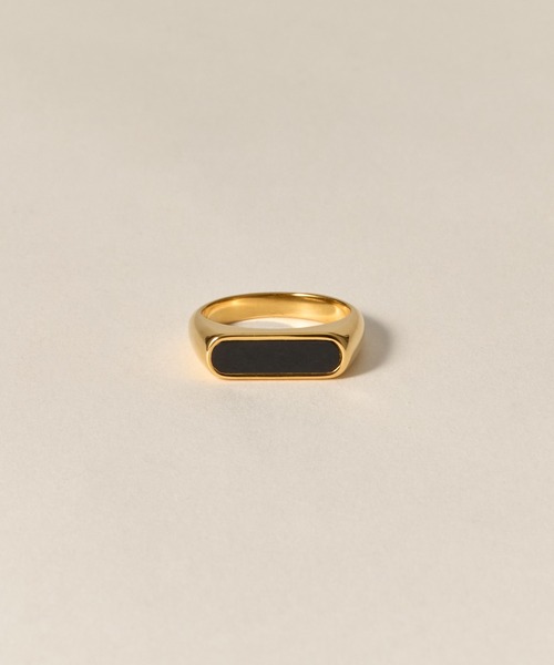novice（ノーヴィス）の「【novice】Onyx Signet Ring［Stainless］（リング・レディース・シルバー/ゴールド・11/16）」の13枚目の写真