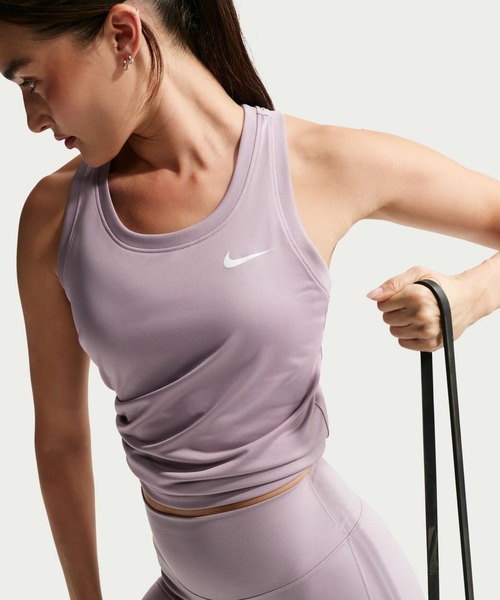 NIKE（ナイキ）の「ナイキ NIKE ナイキ ウィメンズ DF RLGD RBK LBR タンク トップ（タンクトップ・レディース・スモークピンク・S/M/L）」の3枚目の写真