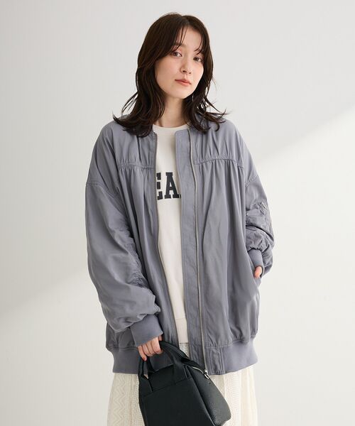 Green　Parks（グリーンパークス）の「刺しゅうロゴ裏毛プルオーバー（スウェット・レディース・オフホワイト/チャコールグレー/オレンジ/ホワイト系その他・FREE）」の18枚目の写真