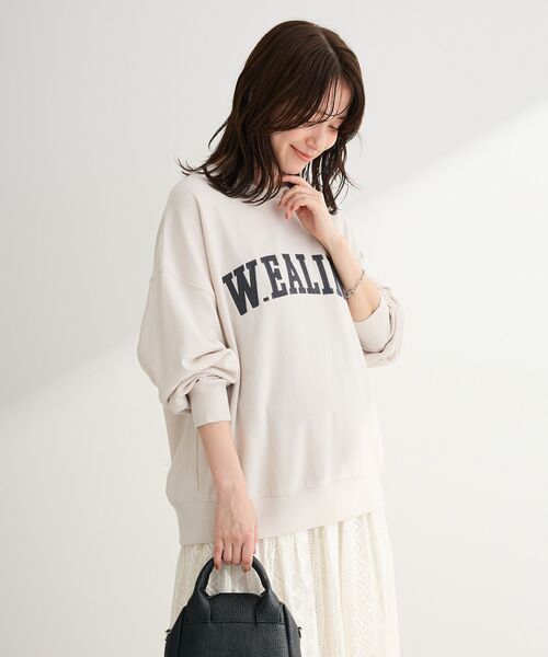 Green　Parks（グリーンパークス）の「刺しゅうロゴ裏毛プルオーバー（スウェット・レディース・オフホワイト/チャコールグレー/オレンジ/ホワイト系その他・FREE）」の20枚目の写真