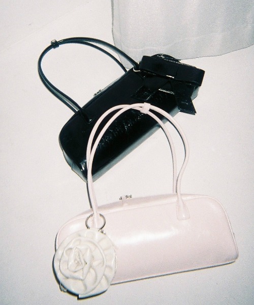 HONEY MI HONEY（ハニーミーハニー）の「minimal boston bag（ハンドバッグ・レディース・ベビーピンク/ブラック・FREE）」の16枚目の写真